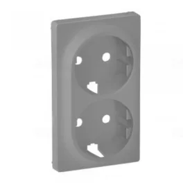   Legrand Valena Life 2x2P+F csatlakozóaljzat burkolat alumínium, Legrand 754952