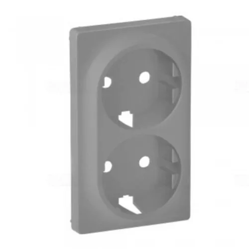 Legrand Valena Life 2x2P+F csatlakozóaljzat burkolat alumínium, Legrand 754952