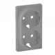 Legrand Valena Life 2x2P+F csatlakozóaljzat burkolat alumínium, Legrand 754952