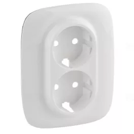   Legrand Valena Allure 2x2P+F aljzat monobloc burkolat + keret, fehér Legrand 754955