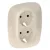 Legrand Valena Allure 2x2P+F aljzat monobloc burkolat + keret, elefántcsont Legrand 754956