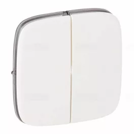   Legrand Valena Allure Kettős kapcsoló burkolat, fehér Legrand 755025