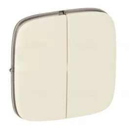   Legrand Valena Allure Kettős kapcsoló burkolat, elefántcsont Legrand 755026