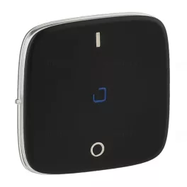   Legrand Valena Allure Kétpólusú kapcsoló burkolat jelzőfénnyel, fekete Legrand 755048