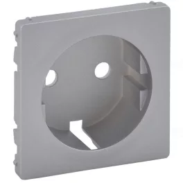   Legrand Valena Life 2P+F csatlakozóaljzat burkolat alumínium, Legrand 755202