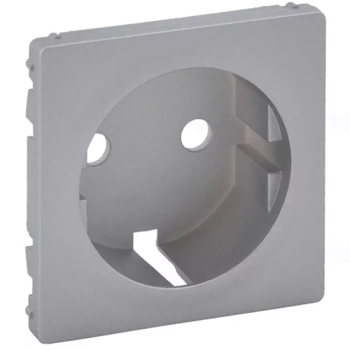 Legrand Valena Life 2P+F csatlakozóaljzat burkolat alumínium, Legrand 755202