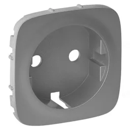   Legrand Valena Allure 2P+F csatlakozóaljzat burkolat, alumínium Legrand 755207
