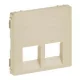 Legrand Valena Life 2xRJ45/RJ11 csatlakozóaljzat burkolat elefántcsont, Legrand 755421