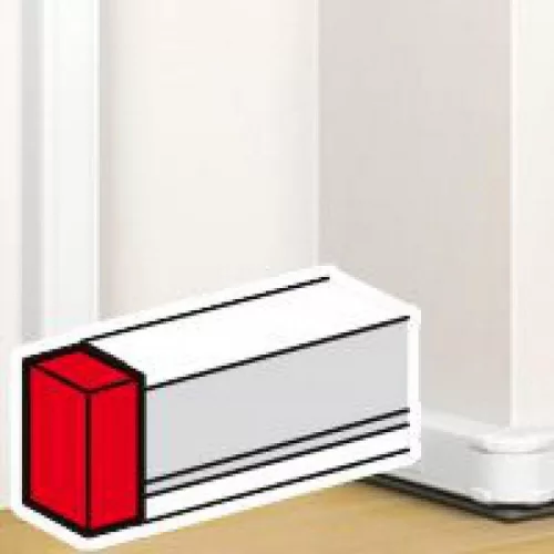 Legrand DLP végzáró elem bepattintható kábelcsatornához, 105 x 50 mm, fehér Legrand 075612