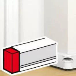   Legrand DLP végzáró elem bepattintható kábelcsatornához, 130 x 50 mm, fehér Legrand 075613