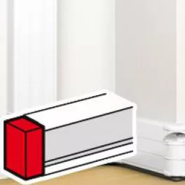   Legrand DLP végzáró elem bepattintható kábelcsatornához, 180 x 50 mm, fehér Legrand 075616