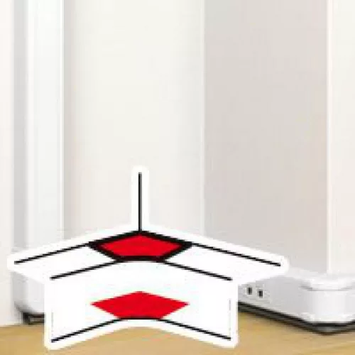 Legrand DLP belső könyök elem bepattintható kábelcsatornához, állítható belső szög: 80 -120°, 105 x 50 mm, fehér Legrand 075622