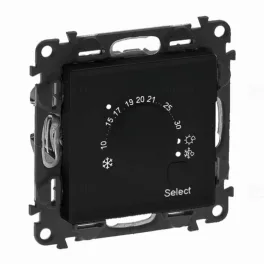   Legrand Valena Life elektronikus szobatermosztát, fekete, Legrand 756333