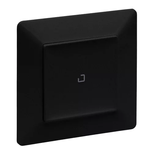 Legrand Valena Life okos egypólusú kapcsoló, fényerőszabályzó (végrehajtó), süllyesztett, díszítőkerettel szállítva, fekete színű, - Legrand/Netatmo, Legrand 756366