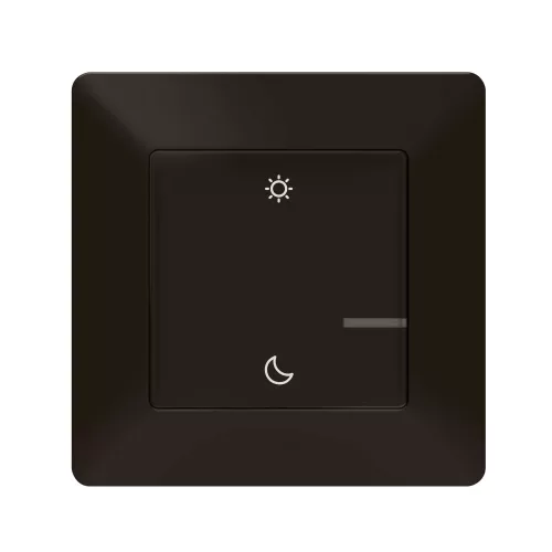 Legrand Valena Life okos forgatókönyv kapcsoló (távvezérlő) Home + Control alkalmazásban beállított ébredés / elalvás forgatókönyvek indítására; díszítőkerettel, elemmel és kétoldalú ragasztóval szállítva fekete, Legrand 756389
