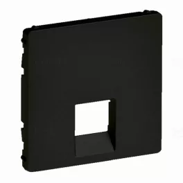   Legrand Valena Life RJ11 csatlakozóaljzat burkolat, fekete, Legrand 756412