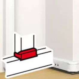   Legrand DLP "T" elágazó elem bepattintható kábelcsatornához, elágazást biztosít 80 x 50 mm csatornákhoz, 80 x 50 mm / 130 x 50 mm, fehér Legrand 075671