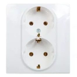   Legrand Niloé 2×2P+F csatlakozóaljzat (csavaros), fehér Legrand 764534