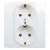Legrand Niloé 2×2P+F csatlakozóaljzat (csavaros), fehér Legrand 764534