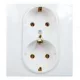 Legrand Niloé 2×2P+F csatlakozóaljzat (csavaros), fehér Legrand 764534