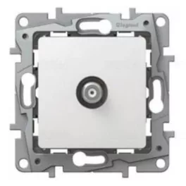   Legrand Niloé TV csillagpontos aljzat, 9,5 (apa), végzáró (1 dB), fehér Legrand 764551