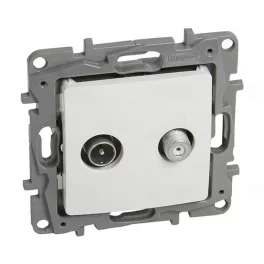   Legrand Niloé TV-SAT aljzat, végzáró (10 dB), fehér Legrand 764558