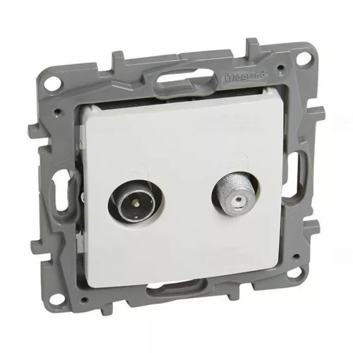Legrand Niloé TV-SAT aljzat, végzáró (10 dB), fehér Legrand 764558