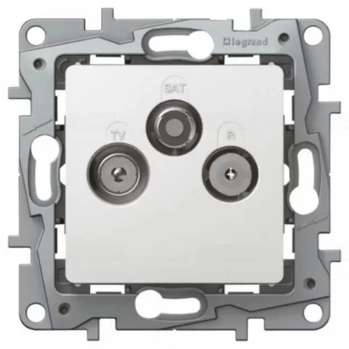 Legrand Niloé TV-RD-SAT aljzat végzáró (10dB), fehér Legrand 764565