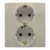 Legrand Niloé 2×2P+F csatlakozóaljzat, (csavaros), bézs Legrand 764634