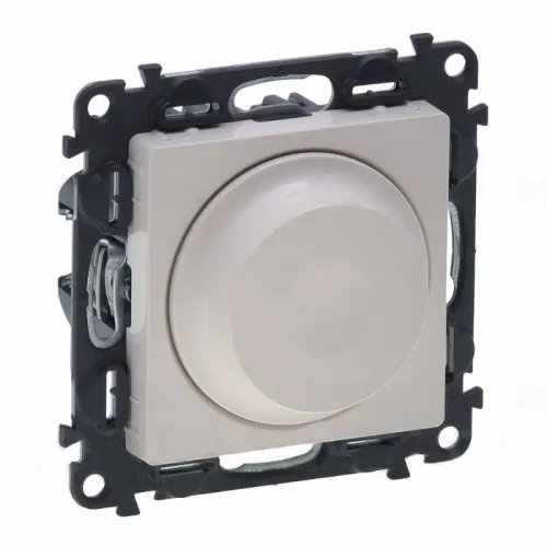 Legrand Niloé forgatógombos fényerőszabályzó 5 - 300 W (izzó, halogén), 2-vezetékes, bézs Legrand 764688