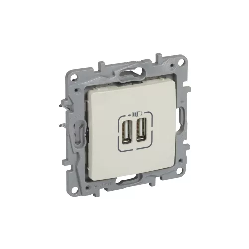 Legrand Niloé kettős USB töltőaljzat, bézs Legrand 764694