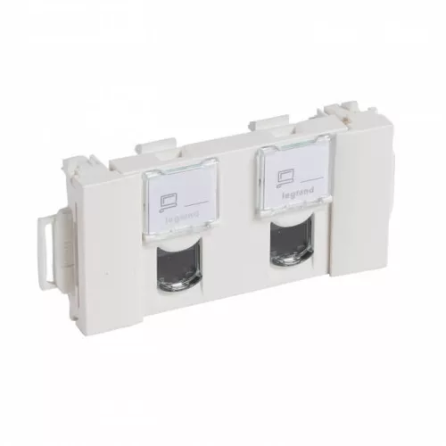 Legrand LCS2 Cat.6 UTP  2xRJ45 Program Mosaic aljzat DLP csatornához Legrand 076544