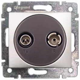   Legrand Valena TV-RD aljzat végz 1,5dB alumínium Legrand 770121