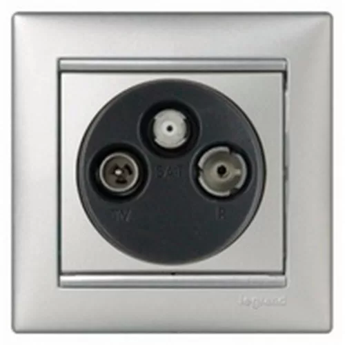Legrand Valena TV-RD-SAT aljzat végz 1,5dB alumínium Legrand 770135