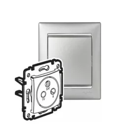   Legrand Valena TV-RD-SAT aljzat végzáró 10 dB, alumínium Legrand 770136