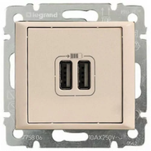 Legrand Valena 2xUSB töltő aljzat, 1500 mA, elefántcsont Legrand 774170