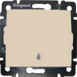   Legrand Valena egypólusú nyomó lámpajellel, elefántcsont Legrand 774312