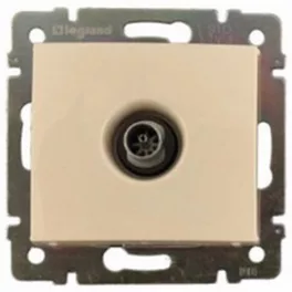   Legrand Valena TV antenna-csatlakozóaljzat végzáró, 1,5dB, elefántcsont Legrand 774329
