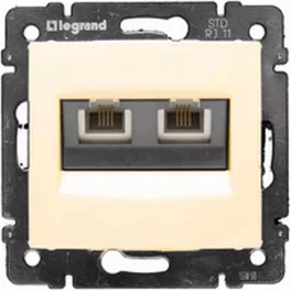   Legrand Valena telefon-csatlakozóaljzat 2xRJ11 elefántcsont Legrand 774339