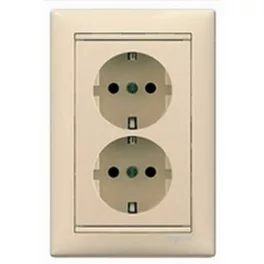   Legrand Valena 2x2P+F csatlakozóaljzat elefántcsont Legrand 774370