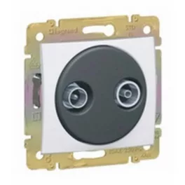   Legrand Valena TV-RD antenna-csatlakozóaljzat végzáró, 10dB fehér Legrand 774433