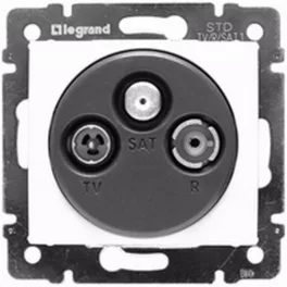   Legrand Valena TV-RD-SAT antenna-csatlakozóaljzat végzáró, 1,5dB fehér Legrand 774435
