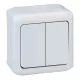 Legrand Forix IP44 fehér 782361 106+6 kettős váltókapcsoló falon kívüli fehér LEG782361