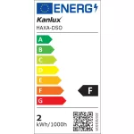 Kanlux 8103 HAXA-DSO POWER LED-B lámpa, dekorációs spot keret, fekete