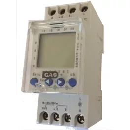   IDŐKAPCSOLÓ, DIGITÁLIS, HETI, DIN SÍNRE 2 MODULOS , 2 CSATORNÁS, 8138H