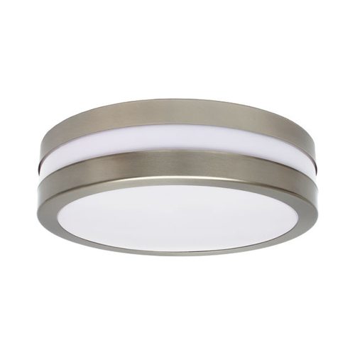 Kanlux 8980 JURBA DL-218O lámpa E27, kerek mennyezeti lámpatest, rozsdamentes acél-fehér
