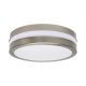Kanlux 8980 JURBA DL-218O lámpa E27, kerek mennyezeti lámpatest, rozsdamentes acél-fehér