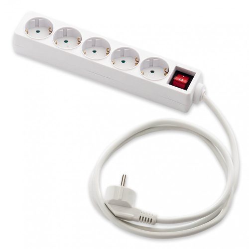 Hosszabbító ötös 1,5 m vez.+kapcsoló 16A-250V, 9/705, Famatel S.A