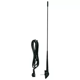   SAL 90557 autóantenna tetőre, M5 csavar, DIN csatlakozó, 440 mm, 0-45°, gumi burkolat, 90557