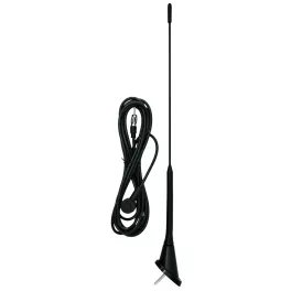   SAL 90557 autóantenna tetőre, VW Golf, M5 csavar, DIN csatlakozó, 400 mm, 52°, gumi burkolat, 90595